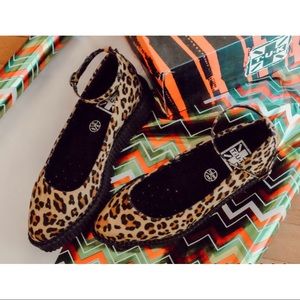 ✨2x HP!✨ ⏰ T.U.K. Leopard Pointed Ballet Creeper Vegan